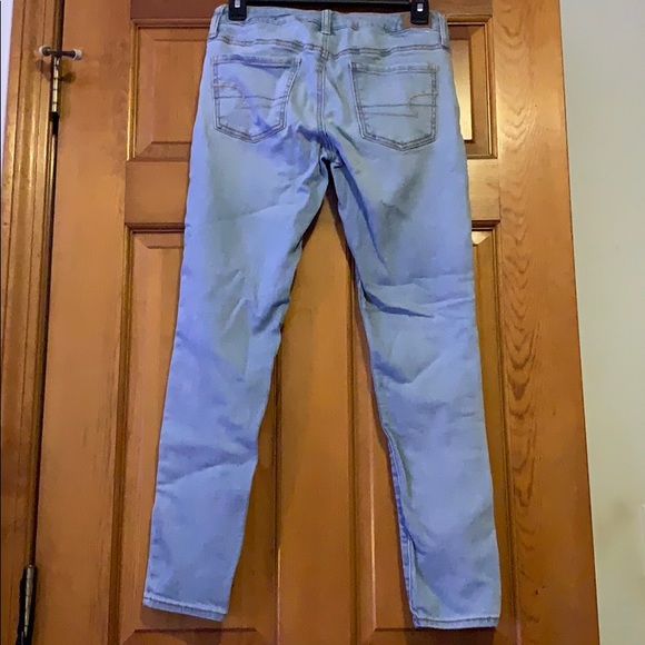 Light Blue American Eagle Skinny Jeans size 4 - Picture 3 of 4